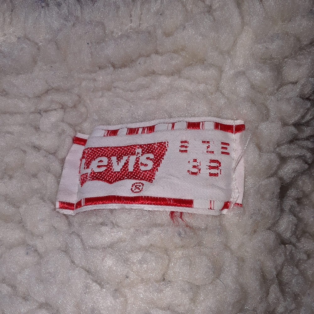 Vintage Levi's Orange Tab Sherpa Lined Denim Jacket - Picture 8 of 9